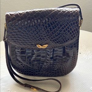 Ungaro Brown reptile leather purse